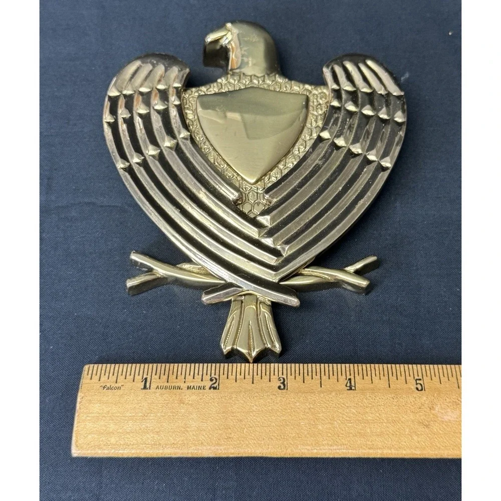 Vintage Heavy Gold Tone Eagle Brasscrafters Door Knocker Made In Portugal